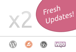 New versions of WordPress Theme x2 and Premium Pack available