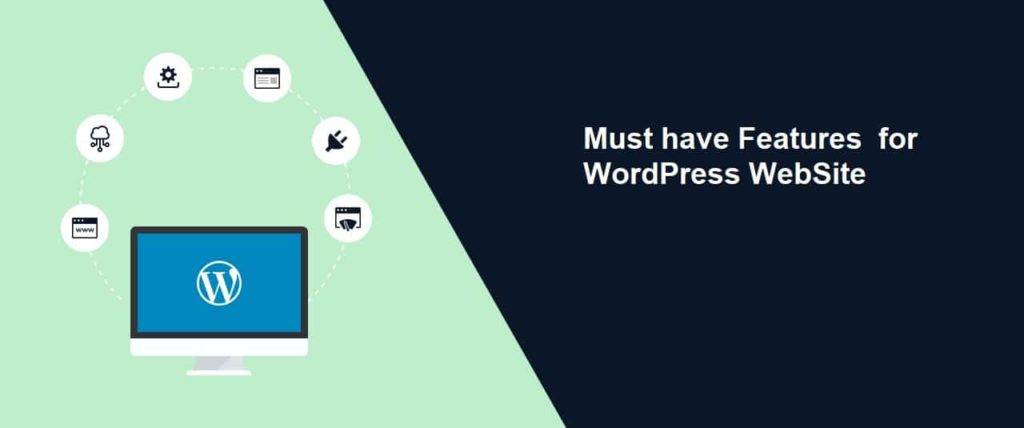 WordPress website features