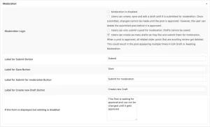 Content Moderation in WordPress is made easy. Create a Content Form with a full Moderation Process for Moderated Form Submission