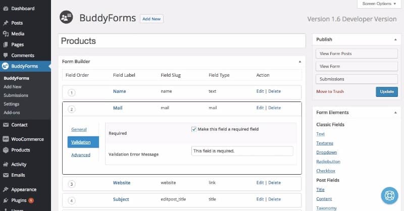 BuddyForms Pay For Submissions