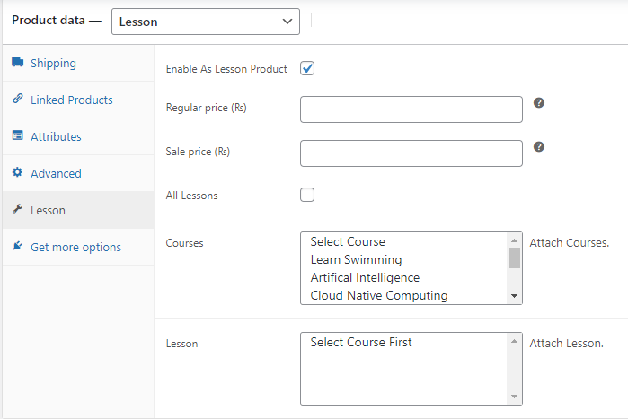 Selling Individual Lessons with LearnDash